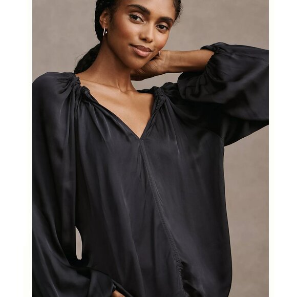 VELVET BY GRAHAM & SPENCER NORIA LONG-SLEEVE BLOUSE - Picture 3 of 9